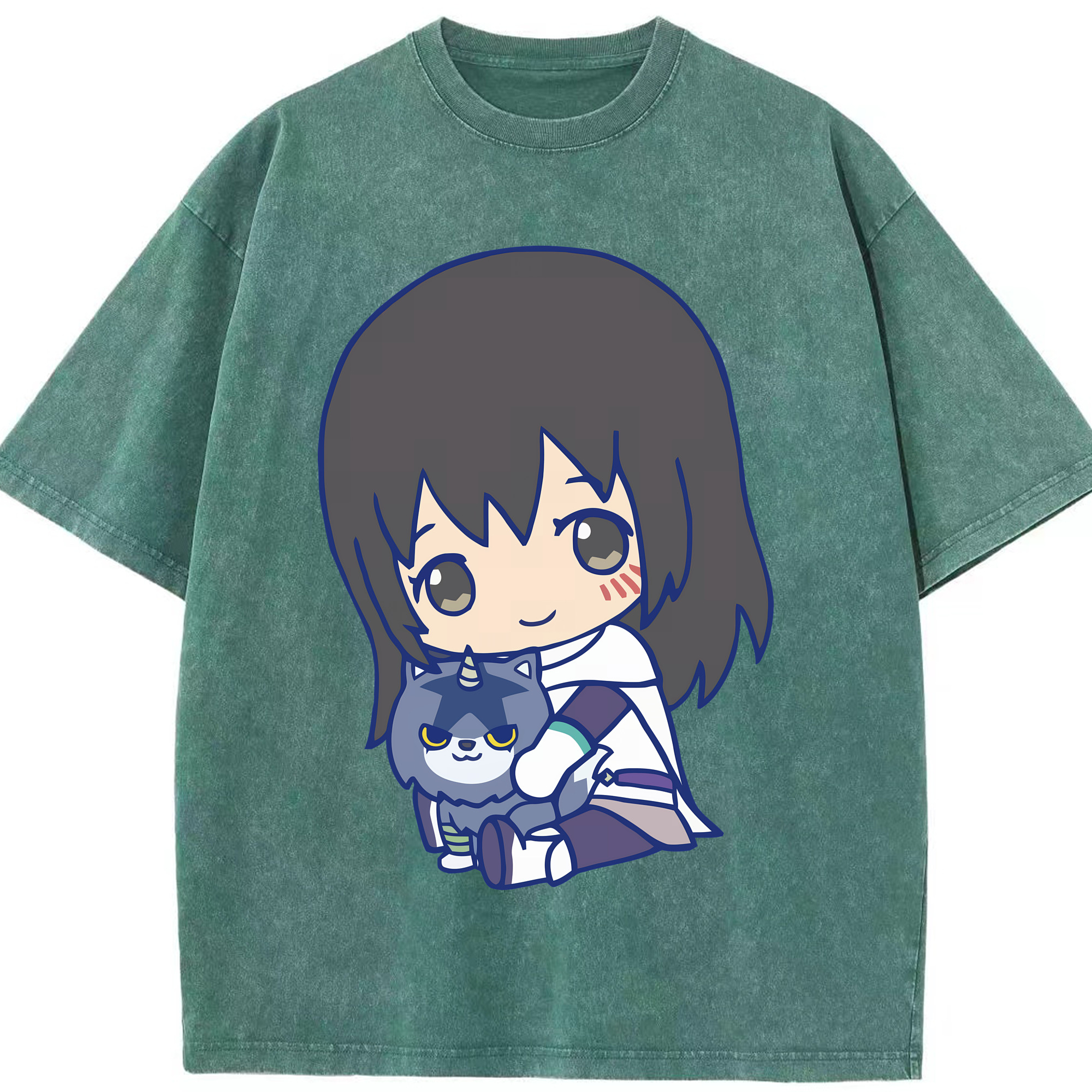 （画像用） 転スラ Regarding Reincarnated to Slime 綿100% ヴィンテージ風 半袖Tシャツ（フロントプリント）